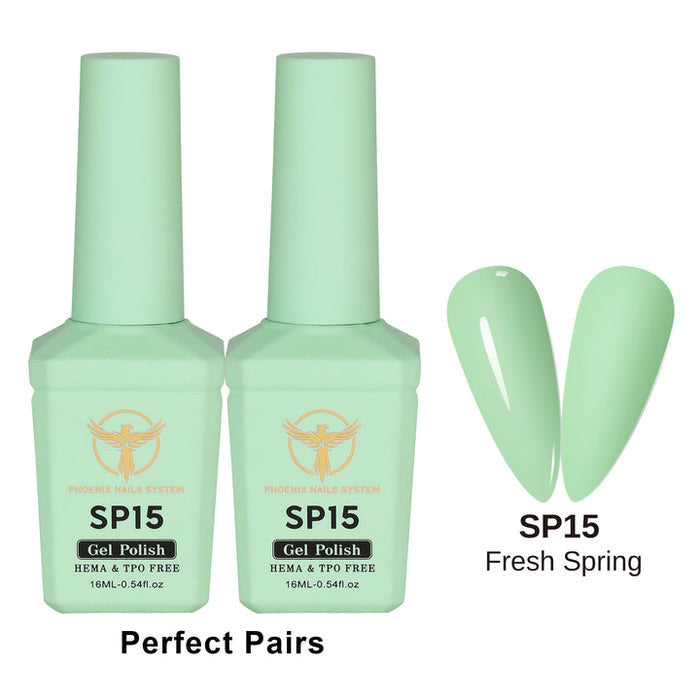 [PRE-ORDER] Phoenix Spring Gel Collection 24 Colors - Free Extra 24 Gels + 1 Color Book + Vali - FREE Mica Holder Rack - LIMITED TIME ONLY