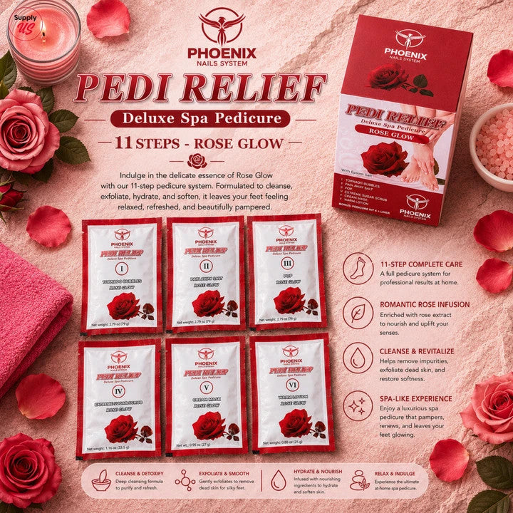 PHOENIX PAIN RELIEF PEDICURE 11 STEPS CASE OF 36 PACK