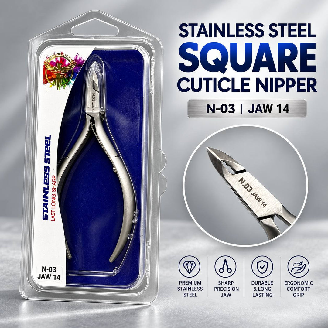 Phoenix Stainless Steel Square Cuticle Nipper N-03