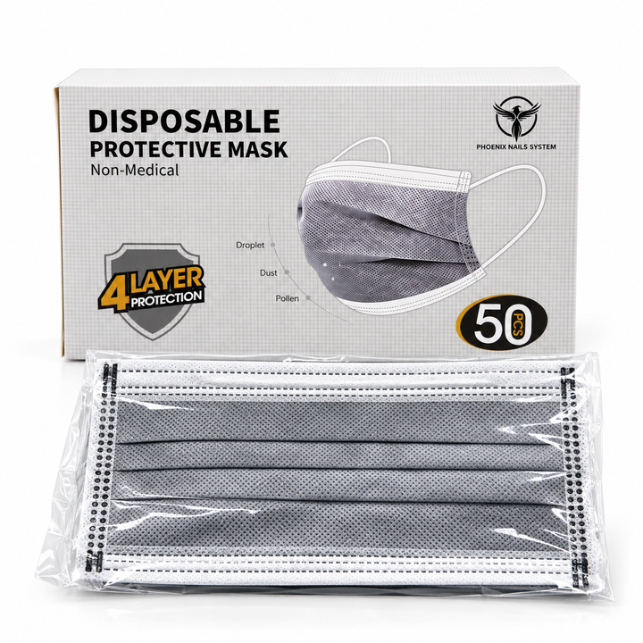 Phoenix Carbon Disposable Face Mask 4 Layers
