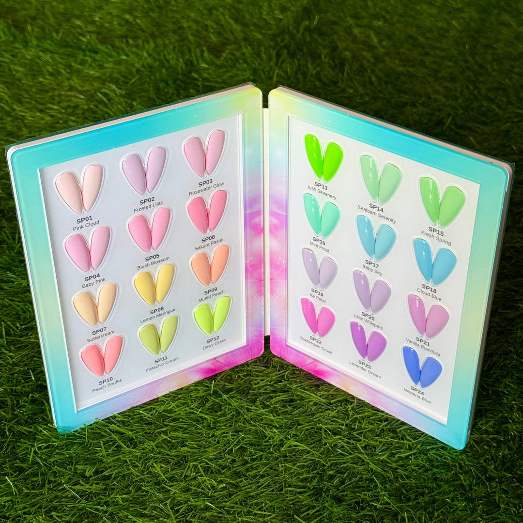 [PRE-ORDER] Phoenix Spring Gel Collection 24 Colors - Free Extra 24 Gels + 1 Color Book + Vali - FREE Mica Holder Rack - LIMITED TIME ONLY
