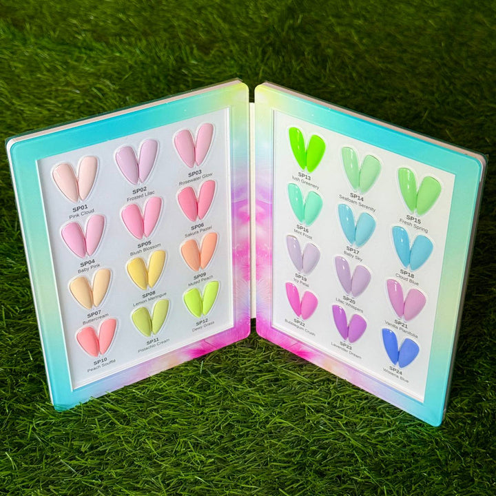 [PRE-ORDER] Phoenix Spring Gel Collection 24 Colors - Free Extra 24 Gels + 1 Color Book + Vali - FREE Mica Holder Rack - LIMITED TIME ONLY