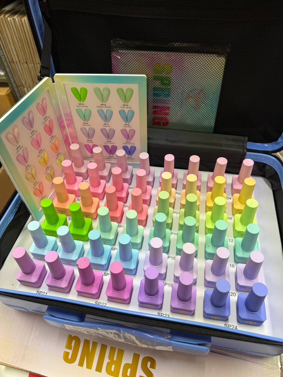 [PRE-ORDER] Phoenix Spring Gel Collection 24 Colors - Free Extra 24 Gels + 1 Color Book + Vali - FREE Mica Holder Rack - LIMITED TIME ONLY