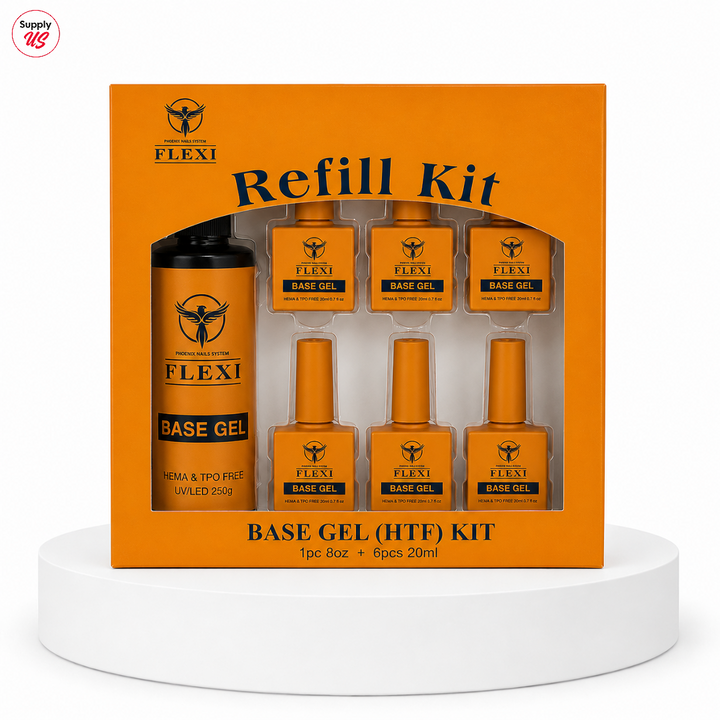Phoenix - Flexi Gel Base HEMA TPO FREE (Super Base) - Kit 8oz Free 6 (0.7oz)
