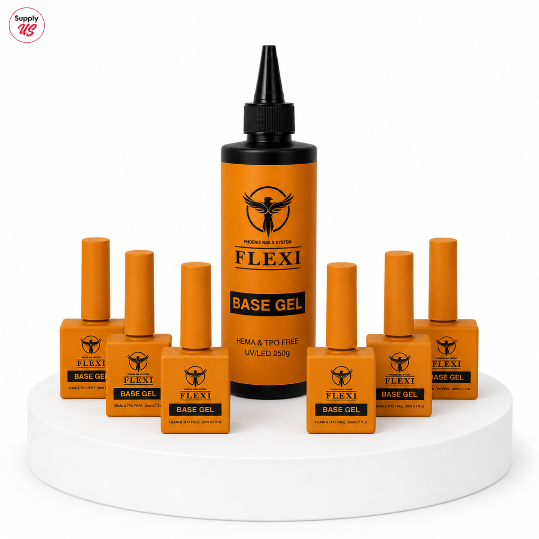 Phoenix - Flexi Gel Base HEMA TPO FREE (Super Base) - Kit 8oz Free 6 (0.7oz)