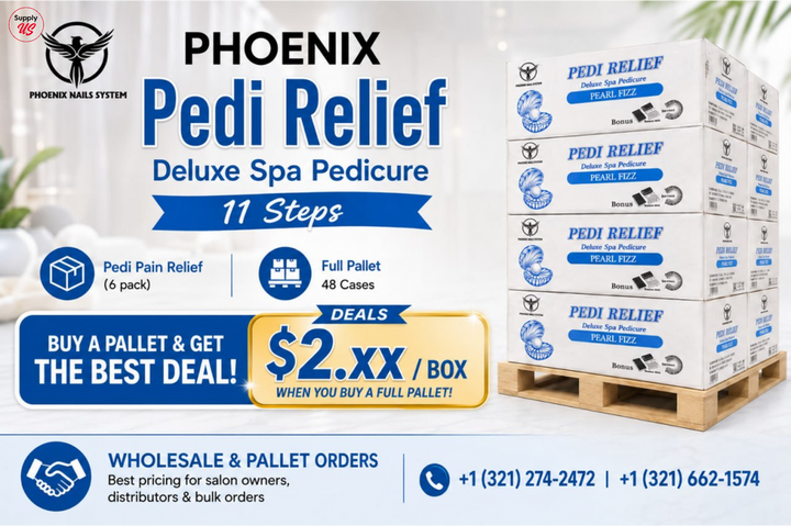 PHOENIX PAIN RELIEF PEDICURE 11 STEPS CASE OF 36 PACK