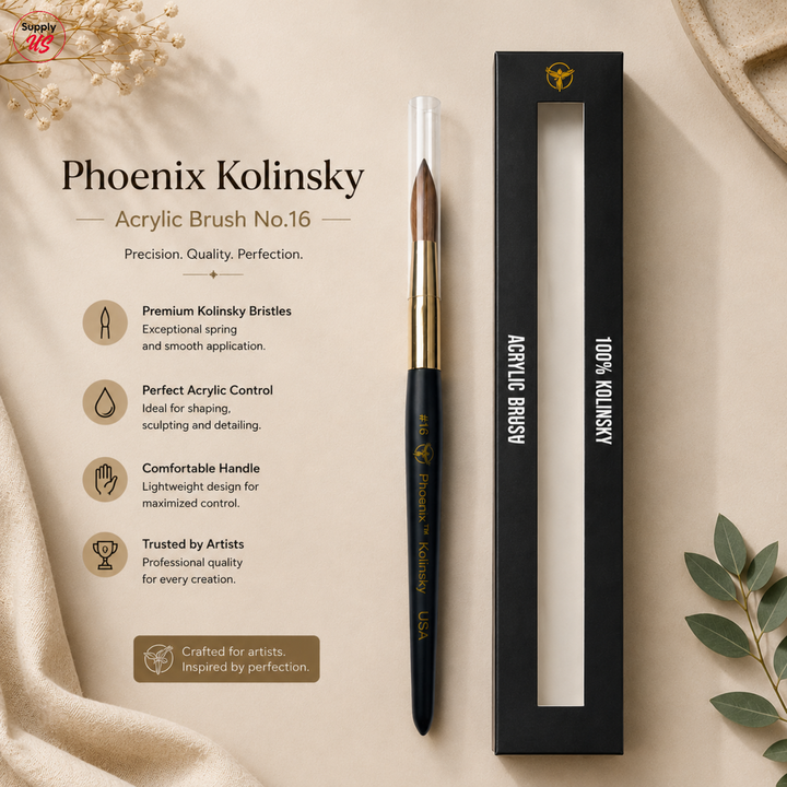 Phoenix Kolinsky Germany Acrylic Brush No.16