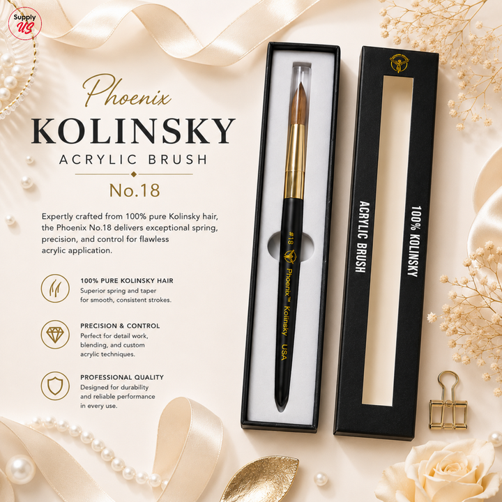 Phoenix Kolinsky Germany Acrylic Brush No.18